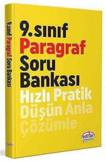 9.SINIF PARAGRAF SORU BANKASI HIZLI PRATİK - EDİTÖR - Editör