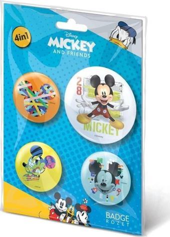 Rozet Seti, Disney Mickey and Fiends (4 Adet)