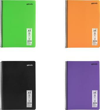 Mynote Flex Neon A4 Defter 96 Yaprak Çizgili Defter 4 Adet