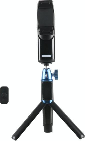 Vk-2K Mobil Gimbal + Çok Fonksiyonlu Masa Üstü Tripod Seti Siyah