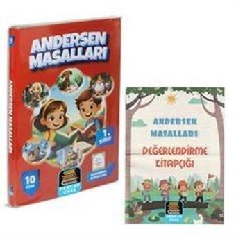 1. Sınıf Andersen Masalları Okuma Seti - 10 Kitap Takım - Değerlendirme Kitapçığı İlaveli - Hans Christian Andersen - Mercan Okul