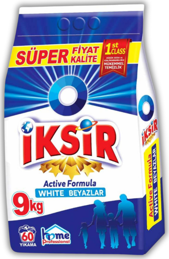 İksir Toz Deterjan Beyazlar İçin 9 Kg. 60 Yıkama