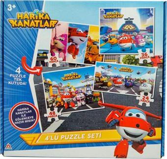 NECO TOYS Puzzle Harika Kanatlar 4 Puzzle Tek Kutuda