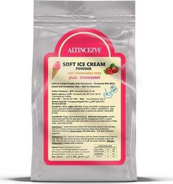 Altıncezve Soft Dondurma Tozu Çilekli 1.300 Gr - 5L (Süt)