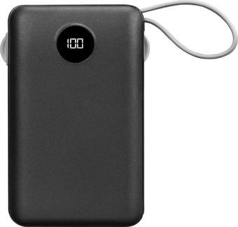S-Link P102 10000Mah Prm 2-Usb+Type-C+Micro+Lightning Siyah Lcd Taşınabilir Powerbank