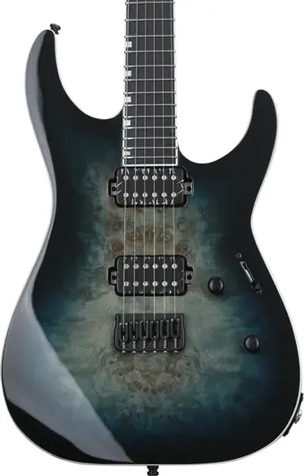 ESP E-II M-II HT Mercury Blue Burst Elektro Gitar