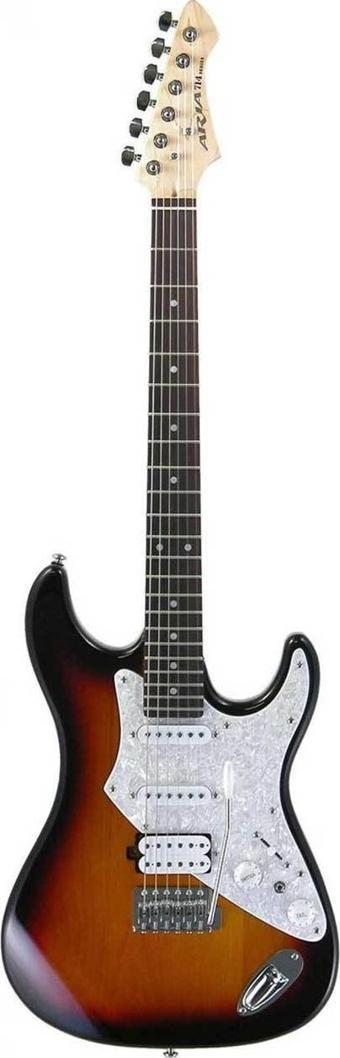 Aria 714STD3TS HSS Elektro Gitar