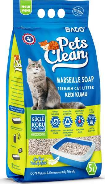 Pets Clean Kedi Kumu Sabun Kokulu 5LT