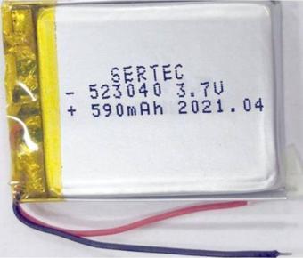 Sertec Lipo Polimer 523040 3.7V 590Mah Batarya Pil