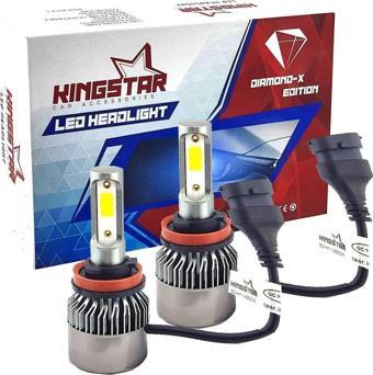 Diamond-X H11 Beyaz Led Xenon Şimşek Etkili Far Ampül 8000 Lümen