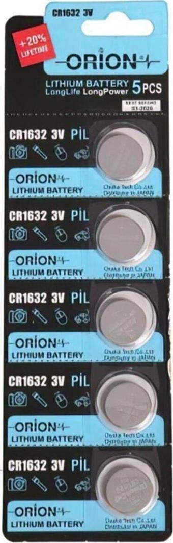 Orion Cr1632 3V Lityum Pil 5'Li Paket