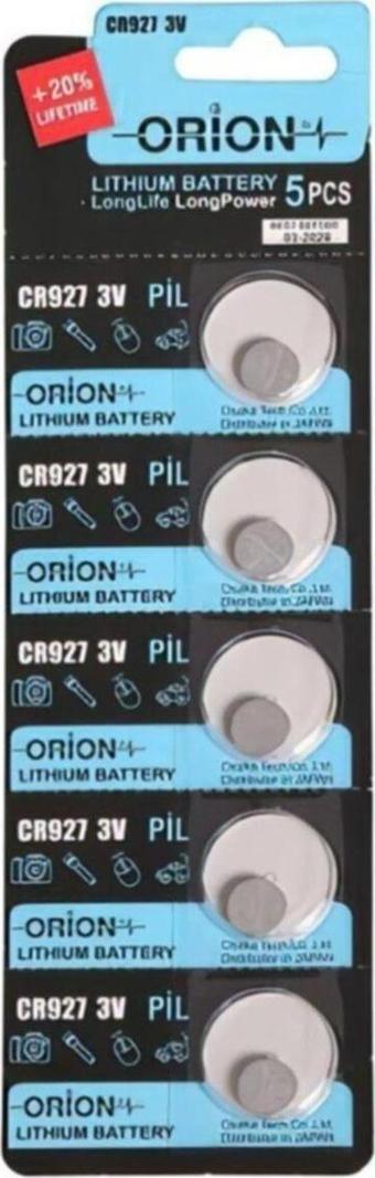 Orion Cr927 3V Lityum Pil 5'Li Paket