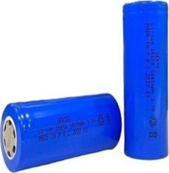 Sertec Icr26650 Li-Ion 3.7V 5000 Mah Şarjlı Pil