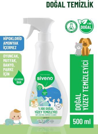 Siveno %100 Doğal Yüzey Temizleyici Bitkisel Leke Çıkarıcı Arındırıcı Mermer Fayans Ahşap Yüzeyler 500 ml