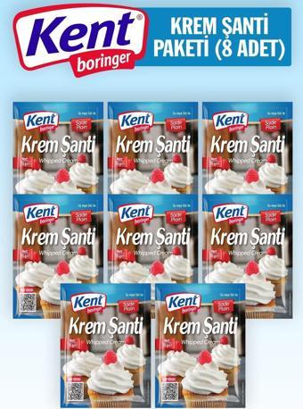 Kent Boringer Krem Şanti 75 gr 8'li Paket