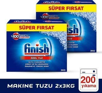 Finish Kireç Kalıntılarına Karşı Koruyucu Bulaşık Makinesi Tuzu 6000 G (2 X 3000)