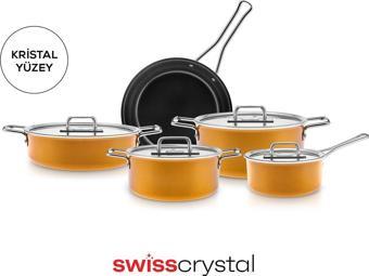 Karaca Swiss Crystal Mastermaid 9 Parça Tencere Seti Yellow