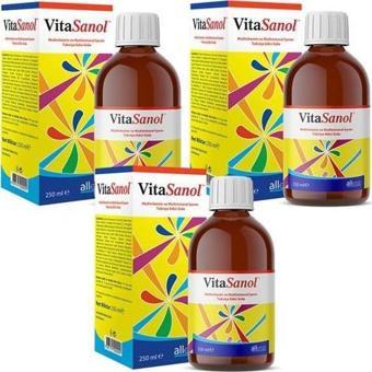 Allergo VitaSanol Multivitamin Şurup 250 Ml-3 ADET