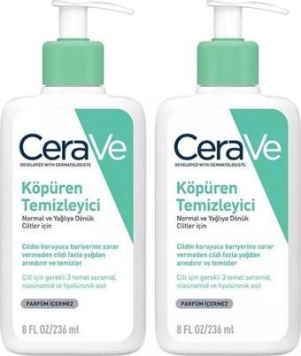 CeraVe Köpüren Temizleyici Normal/Yağlı Cilt  236 Ml - 2 ADET