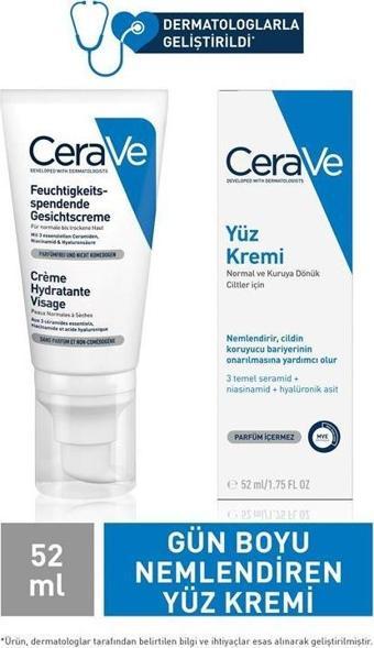 Cerave Yüz Kremi Normal ve Kuruya Dönük Cilt 52 Ml