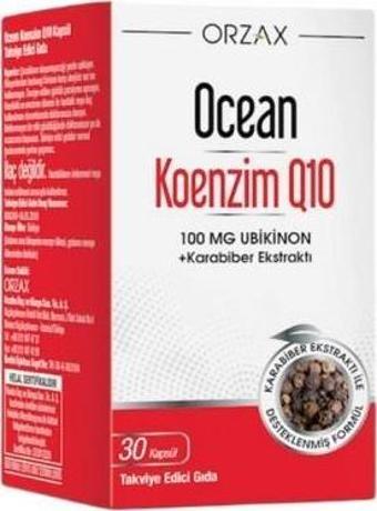 Ocean Coenzim Q10 100 Mg Ubikinon 30 Kapsül