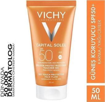 Vichy Capital Soleil Dry Touch SPF50 Karma/Yağlı Cilt 50 Ml