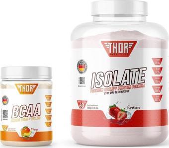 Thor Nutrition 1,8Kg Izole Protein 60 Servis Çilek Aromalı - 500 Gr Bcaa 50 Servis 5 Hediye