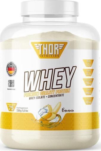 Thor Nutrition 2.3 Kg Whey Protein 75 Servis Muz Aromalı +5 Hediye