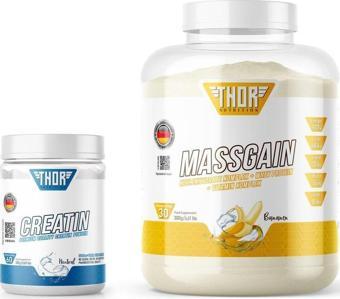 Thor Nutrition 3Kg Massgaıner 30 Servis Muz Aromalı + Creatine 60 Servis Aromasız + 5 Hediye