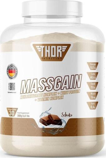 Thor Nutrition Massgainer 3Kg 30 Servis Çikolata Formulated In Germany