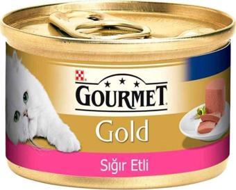 Gourmet Gold Kıyılmış Sığır Etli Kedi Konservesi 85gr. X 24 Adet