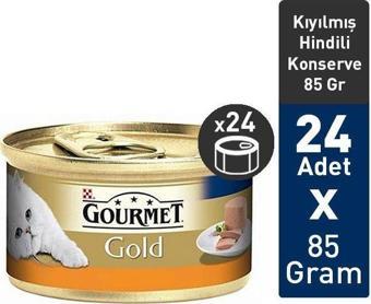 Gourmet Purina Kıyılmış Hindili Konserve Kedi Maması 85 gr x 24 Adet