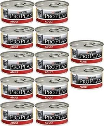 Pro Plan 12 adet Adult Tavuk Etli 12 adet Delicate Hindili Yetişkin Yaş Kedi Maması - 24x85 gr