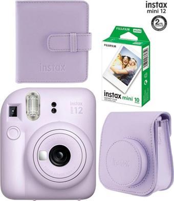 Instax Mini 12 Fotoğraf Makinesi 10'lu Film Ve Albümlü Çantalı Seti 87