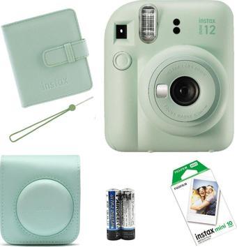 Fujifilm İnstax Mini 12 Fotoğraf Makinesi Çanta Albüm Askı Pil 10'lu Film