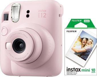 Fujifilm Instax Mini 12 Pembe Fotoğraf Makinesi Ve 10'lu Mini Film