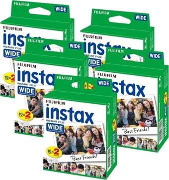 Fujifilm Instax Wide 2X10 Film 5 Paket (100 Adet)