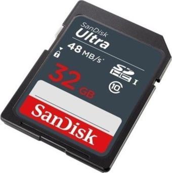 Sandisk Ultra Sdhc 48Mb/S Class 10 Uhs-I Hafıza Kartı 32  Gb Sdsdunb-032G-Gn3In