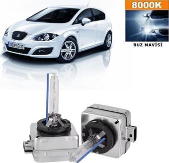 Seat Leon MK2 2006-2012 D1S / D1R 8000K Buz Mavisi HID Xenon Ampul 2 Adet