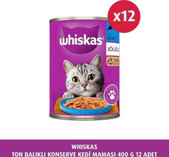 Whiskas Ton Balıklı Konserve Yaş Mama 400 G 12X