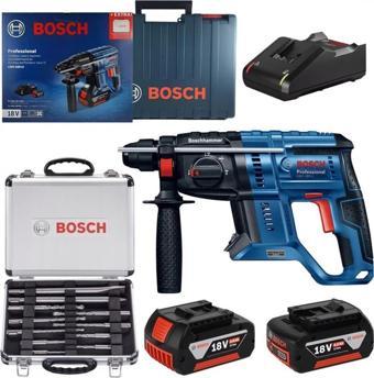 Bosch GBH 180 Li Akülü Hilti Kırıcı Delici + 11 Parça Sds Set - 0615990M33