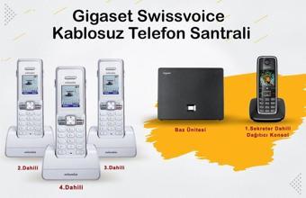 Gigaset C530 4 Dahili Swissvoice Telsiz Kablosuz Telefon Santrali