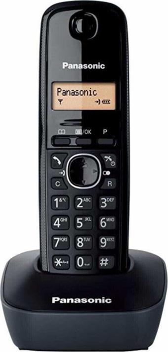 Panasonic Kx-Tg 1611 Dect Kablosuz Telsiz Telefon (Siyah)