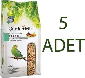 Gardenmix Platin Meyveli Muhabbet Kuş Yemi 1 kg x 5 Adet