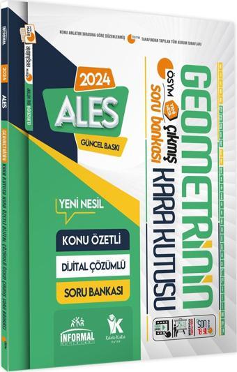 ALES Geometrinin Kara Kutusu Konu Özetli Dijital Çözümlü ÖSYM Çıkmış Soru Havuzu Bankası - Karakutu Yayınları