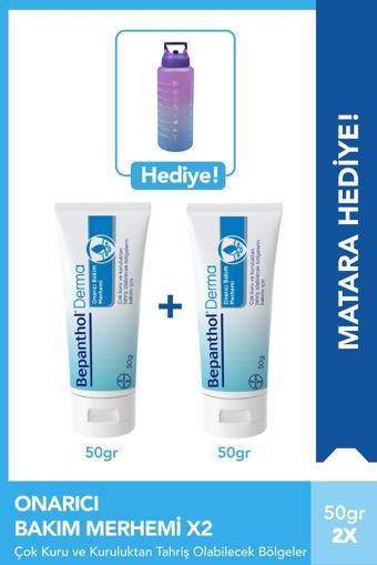 Bepanthol 2X Onarıcı Bakım Merhemi 50gr & Matara Hediyeli