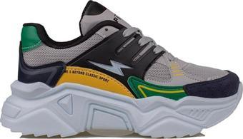 Trend Adımlar Yeşil Enerjik Kalın Taban Kadın Sneaker
