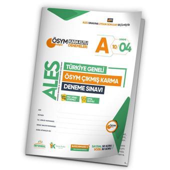 2024 ALES ÖSYM Arşivi Karma Kara Kutu Çıkmış Soru Türkiye Geneli D. Çözümlü Deneme 10/4.Kitapçık - Karakutu Yayınları