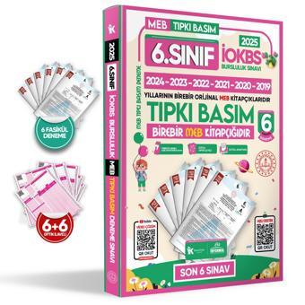 2025 6.Sınıf İOKBS BURSLULUK MEB Çıkmış Soru 6lı Tıpkı Basım Türkiye Geneli D. Çözümlü DENEME PAKETİ - Karakutu Yayınları