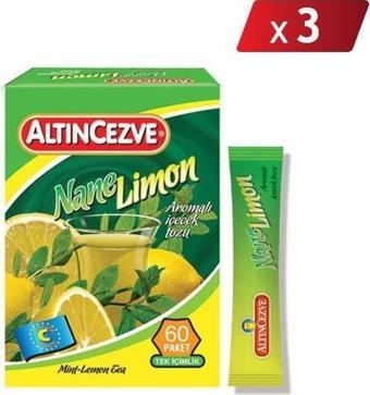 Altıncezve Nane Limon Aromalı Tek İçimlik İçecek Tozu 40 x 1.5 Gr - 3LÜ PAKET